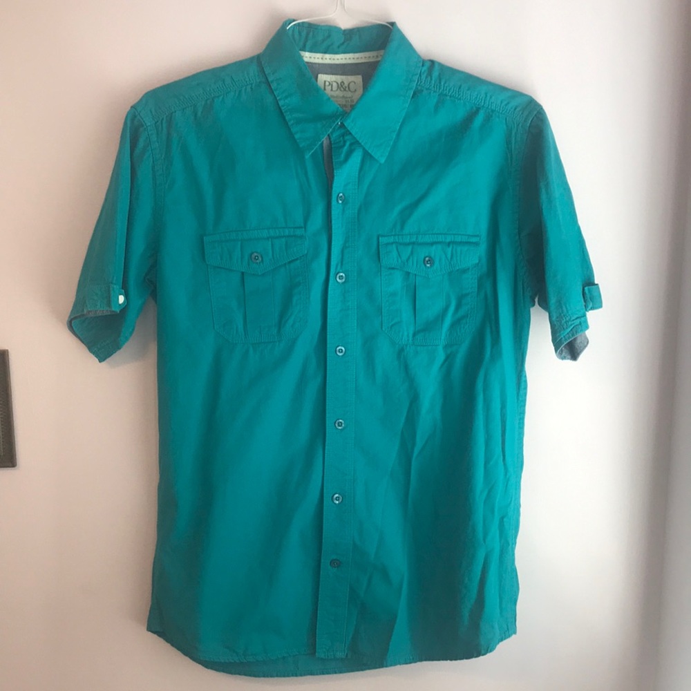 PD&C Button Down Short Sleeve Shirt.